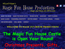 Tablet Screenshot of magicfunhouseproductions.com